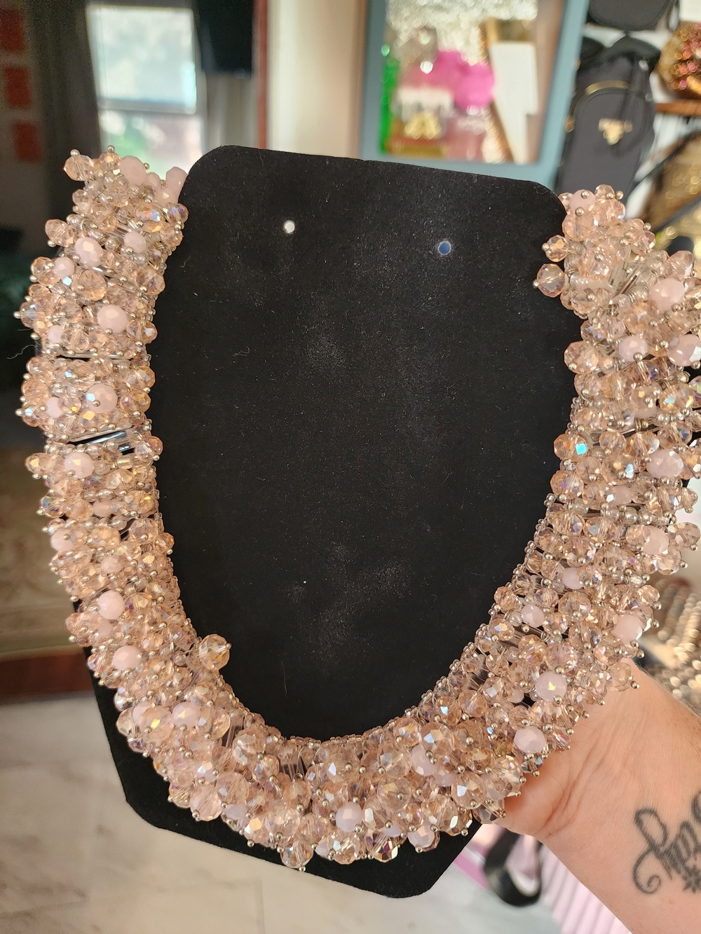 EYECANDY LOS ANGELES Harper Collar Statement Necklace